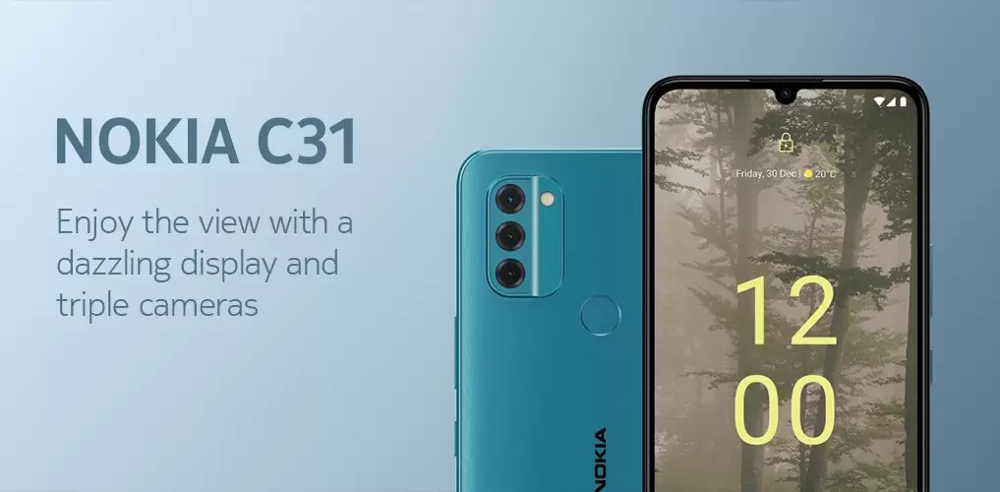 قیمت گوشی موبایل نوکیا مدل Nokia C31 دو سیم کارت ظرفیت 128/4 گیگابایت